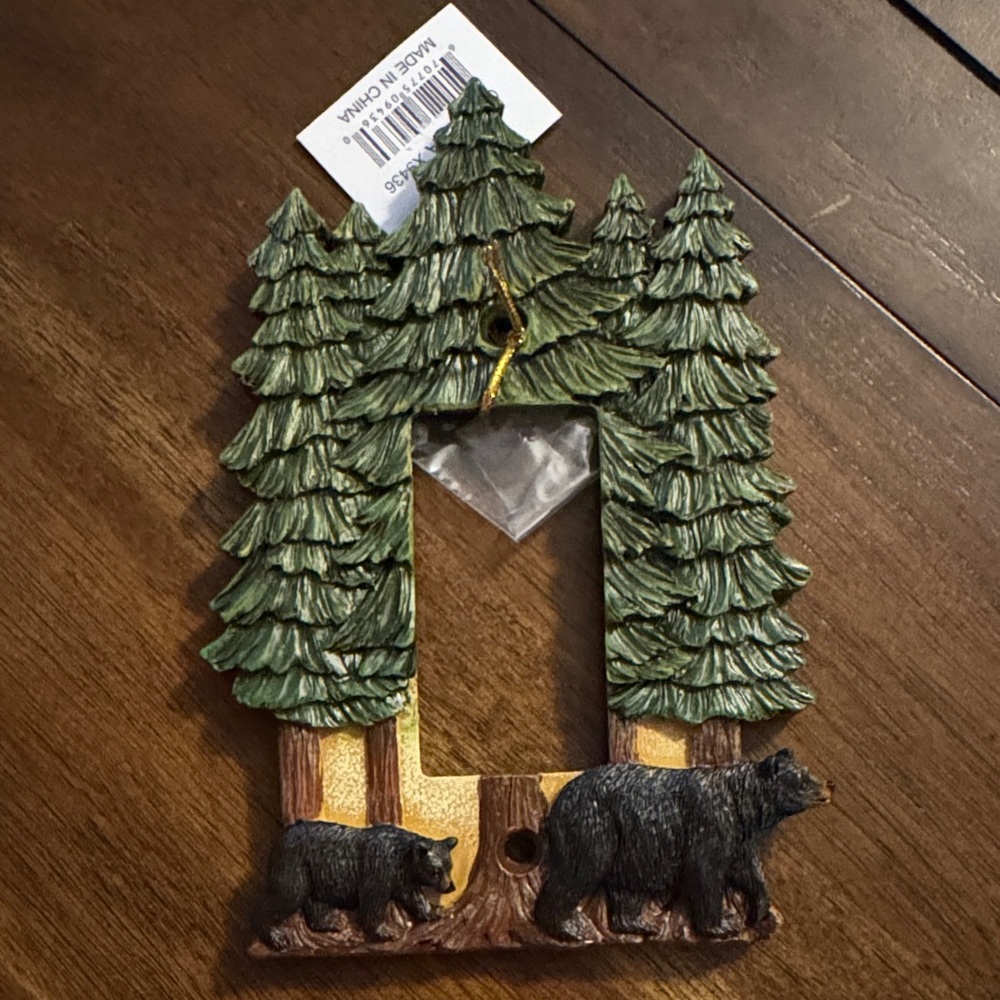 Bear and Pine Tree Light Switch Cover